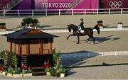 25 July 2021; Heike Holstein of Ireland on Sambuca during day 2 of the Dressage Team and Individual Qualifier at the Equestrian Park during the 2020 Tokyo Summer Olympic Games in Tokyo, Japan. Photo by Brendan Moran/Sportsfile