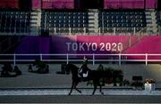 25 July 2021; Heike Holstein of Ireland on Sambuca during day 2 of the Dressage Team and Individual Qualifier at the Equestrian Park during the 2020 Tokyo Summer Olympic Games in Tokyo, Japan. Photo by Brendan Moran/Sportsfile