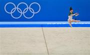 25 July 2021; Megan Ryan of Ireland competing on the floor during women's artistic gymnastics all-round qualification at the Ariake Gymnastics Centre during the 2020 Tokyo Summer Olympic Games in Tokyo, Japan. Photo by Brendan Moran/Sportsfile