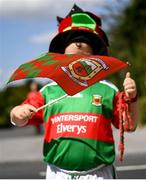 25 July 2021; Mayo supporter Cullen O'Reilly, aged eight, from Kiltimagh before the Connacht GAA Senior Football Championship Final match between Galway and Mayo at Croke Park in Dublin. Photo by Harry Murphy/Sportsfile
