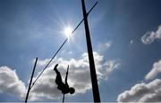25 July 2021; David Donegan of Clonliffe Harriers AC, Dublin, competing in the Men's Pole Vault during the Athletics Ireland Summer Games at Carlow IT in Carlow. Photo by Sam Barnes/Sportsfile