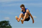 25 July 2021; Craig Duffy of Celtic DCH AC, Dublin, competing in the Men's Long Jump M during the Athletics Ireland Summer Games at Carlow IT in Carlow. Photo by Sam Barnes/Sportsfile