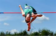 25 July 2021; David Cussen of Old Abbey AC, Cork, competing in the Men's High Jump during the Athletics Ireland Summer Games at Carlow IT in Carlow. Photo by Sam Barnes/Sportsfile