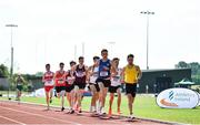 25 July 2021; A general view of the Men's 1500m Heat 2 during the Athletics Ireland Summer Games at Carlow IT in Carlow. Photo by Sam Barnes/Sportsfile
