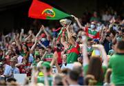 25 July 2021; Mayo captain Aidan O'Shea lifts the Nestor Cup after the Connacht GAA Senior Football Championship Final match between Galway and Mayo at Croke Park in Dublin. Photo by Harry Murphy/Sportsfile