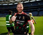 25 July 2021; Rob Hennelly of Mayo celebrates after the Connacht GAA Senior Football Championship Final match between Galway and Mayo at Croke Park in Dublin. Photo by Ray McManus/Sportsfile