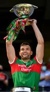 25 July 2021; Mayo captain Aidan O'Shea lifts the Nestor Cup after the Connacht GAA Senior Football Championship Final match between Galway and Mayo at Croke Park in Dublin. Photo by Ray McManus/Sportsfile