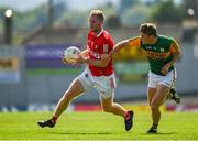 25 July 2021; Ruairi Deane of Cork in action against Gavin White of Kerry during the Munster GAA Football Senior Championship Final match between Kerry and Cork at Fitzgerald Stadium in Killarney, Kerry. Photo by Eóin Noonan/Sportsfile