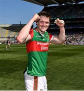 25 July 2021; Matthew Ruane of Mayo celebrates after the Connacht GAA Senior Football Championship Final match between Galway and Mayo at Croke Park in Dublin. Photo by Ray McManus/Sportsfile