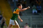 25 July 2021; Paul Geaney of Kerry celebrates after scoring his side's fourth goal during the Munster GAA Football Senior Championship Final match between Kerry and Cork at Fitzgerald Stadium in Killarney, Kerry. Photo by Eóin Noonan/Sportsfile