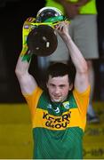 25 July 2021; Paul Murphy lifts the cup after the Munster GAA Football Senior Championship Final match between Kerry and Cork at Fitzgerald Stadium in Killarney, Kerry. Photo by Piaras Ó Mídheach/Sportsfile