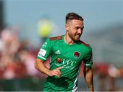 25 July 2021; Dylan McGlade of Cork City celebrates after scoring his side's second goal from a penalty during the FAI Cup First Round match between Sligo Rovers and Cork City at The Showgrounds in Sligo. Photo by Michael P Ryan/Sportsfile