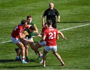 25 July 2021; Players tussle during the Munster GAA Football Senior Championship Final match between Kerry and Cork at Fitzgerald Stadium in Killarney, Kerry. Photo by Piaras Ó Mídheach/Sportsfile