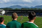 25 July 2021; Spectators look on during the Munster GAA Football Senior Championship Final match between Kerry and Cork at Fitzgerald Stadium in Killarney, Kerry. Photo by Piaras Ó Mídheach/Sportsfile