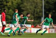 25 July 2021; Dale Holland of Cork City celebrates with team-mates after scoring his side's third goal during the FAI Cup First Round match between Sligo Rovers and Cork City at The Showgrounds in Sligo. Photo by Michael P Ryan/Sportsfile