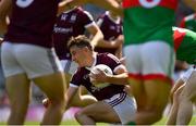 25 July 2021; Matthew Tierney of Galway is surrounded by teammates and opposition players during the Connacht GAA Senior Football Championship Final match between Galway and Mayo at Croke Park in Dublin. Photo by Ray McManus/Sportsfile