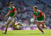 25 July 2021; Darren McHale, right, and Matthew Ruane of Mayo during the Connacht GAA Senior Football Championship Final match between Galway and Mayo at Croke Park in Dublin. Photo by Ray McManus/Sportsfile