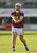24 July 2021; Killian Doyle of Westmeath during the Allianz Hurling League Division 1 Relegation Play-off match between Laois and Westmeath at MW Hire O'Moore Park in Portlaoise, Co Laois. Photo by Harry Murphy/Sportsfile