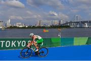 26 July 2021; Russell White of Ireland in action during the Men's Triathlon at the Odaiba Marine Park during the 2020 Tokyo Summer Olympic Games in Tokyo, Japan. Photo by Ramsey Cardy/Sportsfile