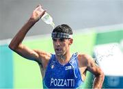 26 July 2021; Gianluca Pozzatti of Italy during the men's triathlon at the Odaiba Marine Park during the 2020 Tokyo Summer Olympic Games in Tokyo, Japan. Photo by Ramsey Cardy/Sportsfile