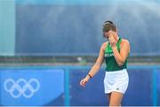26 July 2021; Deirdre Duke of Ireland after her side's defeat in their women's pool A group stage match between Ireland and Netherlands at the Oi Hockey Stadium during the 2020 Tokyo Summer Olympic Games in Tokyo, Japan. Photo by Stephen McCarthy/Sportsfile