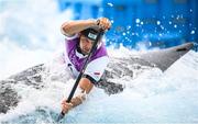 26 July 2021; Grzegorz Hedwig of Poland in action during the men’s C1 canoe slalom semi-final at the Kasai Canoe Slalom Centre during the 2020 Tokyo Summer Olympic Games in Tokyo, Japan. Photo by Stephen McCarthy/Sportsfile