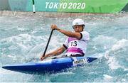 26 July 2021; Takuya Haneda of Japan in action during the men’s C1 canoe slalom semi-final at the Kasai Canoe Slalom Centre during the 2020 Tokyo Summer Olympic Games in Tokyo, Japan. Photo by Stephen McCarthy/Sportsfile