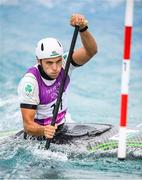 26 July 2021; Liam Jegou of Ireland in action during the men’s C1 canoe slalom semi-final at the Kasai Canoe Slalom Centre during the 2020 Tokyo Summer Olympic Games in Tokyo, Japan. Photo by Stephen McCarthy/Sportsfile