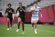 26 July 2021; Marcos Moneta of Argentina on his way to scoring a try during the rugby sevens men's pool A match between New Zealand and Argentina at the Tokyo Stadium during the 2020 Tokyo Summer Olympic Games in Tokyo, Japan. Photo by Stephen McCarthy/Sportsfile
