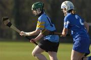 14 February 2004; Emma Tormey, UCD in action against Mary Immaculate College. Ashfield Cup, Semi-Final, UCD v Mary Immaculate College, Devlin Park, UCD, Dublin. Picture credit; Pat Murphy / SPORTSFILE *EDI*