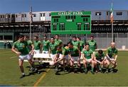 5 May 2013; The Leitrim team leave the bench after the team photograph. Connacht GAA Football Senior Championship Quarter-Final, New York v Leitrim,Gaelic Park, Corlear Avenue, Riverdale, N.Y. 10463, USA. Picture credit: Ray McManus / SPORTSFILEPicture credit: Ray McManus / SPORTSFILE