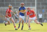 17 July 2013; Tommy Heffernan, Tipperary, in action against Damien Cahalane, left, and Daniel O'Mahony, Cork. Bord Gáis Energy Munster GAA Hurling Under 21 Championship, Semi-Final, Cork v Tipperary, Semple Stadium, Thurles, Co. Tipperary. Picture credit: Stephen McCarthy / SPORTSFILE