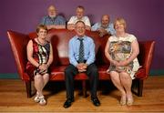 18 July 2013; Ulster members, back row, from left, Pat Chapman, John Joe Brady and David Bannin. Front row, from left, Abbie Brady, Pascal McGovern and Geraldine McGovern in attendance at the Ladies Football Association 40th Anniversary. Hayes Hotel, Thurles, Co. Tipperary. Picture credit: Barry Cregg / SPORTSFILE