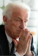 19 July 2013; Republic of Ireland manager Giovanni Trapattoni during a squad announcement ahead of their International Friendly against Wales on Wednesday August 14th. Republic of Ireland Squad Announcement, The Barracuda, Bray Co. Wicklow. Picture credit: David Maher / SPORTSFILE