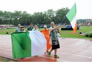 19 July 2013; The Team Ireland delegation during the opening ceremony. 2013 IPC Athletics World Championships, Stadium Parilly, Lyon, France. Picture credit: John Paul Thomas / SPORTSFILE