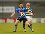 19 July 2013; Craig Walsh, UCD, in action against Conor McCormack, Shamrock Rovers. Airtricity League Premier Division, Shamrock Rovers v UCD, Tallaght Stadium, Tallaght, Co. Dublin. Photo by Sportsfile