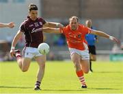 20 July 2013; Sean Denvir, Galway, in action against Ciaran McKeever, Armagh. GAA Football All-Ireland Senior Championship, Round 3, Galway v Armagh, Pearse Stadium, Salthill, Galway. Picture credit: Ray Ryan / SPORTSFILE