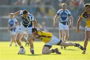 20 July 2013; Evan O'Carroll, Laois, in action against David Murphy, Wexford. GAA Football All-Ireland Senior Championship Round 3, Wexford v Laois, Wexford Park, Wexford. Picture credit: David Maher / SPORTSFILE