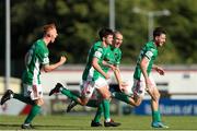 25 July 2021; Dale Holland of Cork City celebrates after scoring his side's third goal during the FAI Cup First Round match between Sligo Rovers and Cork City at The Showgrounds in Sligo. Photo by Michael P Ryan/Sportsfile