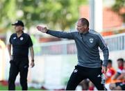 25 July 2021; Cork City manager Colin Healy during the FAI Cup First Round match between Sligo Rovers and Cork City at The Showgrounds in Sligo. Photo by Michael P Ryan/Sportsfile