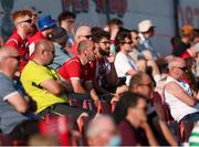 25 July 2021; Sligo Rovers supporters look on during the FAI Cup First Round match between Sligo Rovers and Cork City at The Showgrounds in Sligo. Photo by Michael P Ryan/Sportsfile