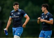 26 July 2021; Max Deegan, left, and Jimmy O'Brien during Leinster Rugby squad training at UCD in Dublin. Photo by Harry Murphy/Sportsfile