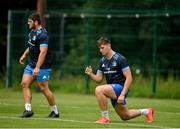 26 July 2021; Brian Deeny, right, and Vakh Abdaladze during Leinster Rugby squad training at UCD in Dublin. Photo by Harry Murphy/Sportsfile
