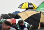 26 July 2021; A bookies umbrella is seen on day one of the Galway Races Summer Festival at Ballybrit Racecourse in Galway. Photo by David Fitzgerald/Sportsfile