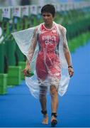 27 July 2021; Barbera Riveros of Chile before the Women's Triathlon at the Odaiba Marine Park during the 2020 Tokyo Summer Olympic Games in Tokyo, Japan. Photo by Stephen McCarthy/Sportsfile