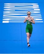 27 July 2021; Carolyn Hayes of Ireland on her way to finishing 23rd place in the Women's Triathlon at the Odaiba Marine Park during the 2020 Tokyo Summer Olympic Games in Tokyo, Japan. Photo by Stephen McCarthy/Sportsfile