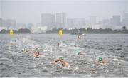 27 July 2021; A general view during the Women's Triathlon at the Odaiba Marine Park during the 2020 Tokyo Summer Olympic Games in Tokyo, Japan. Photo by Stephen McCarthy/Sportsfile