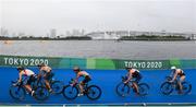 27 July 2021; Georgia Taylor-Brown of Great Britain during the Women's Triathlon at the Odaiba Marine Park during the 2020 Tokyo Summer Olympic Games in Tokyo, Japan. Photo by Stephen McCarthy/Sportsfile