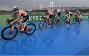 27 July 2021; Jessica Learmonth of Great Britain during the Women's Triathlon at the Odaiba Marine Park during the 2020 Tokyo Summer Olympic Games in Tokyo, Japan. Photo by Stephen McCarthy/Sportsfile