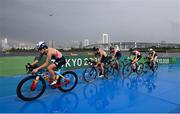 27 July 2021; Jessica Learmonth of Great Britain during the Women's Triathlon at the Odaiba Marine Park during the 2020 Tokyo Summer Olympic Games in Tokyo, Japan. Photo by Stephen McCarthy/Sportsfile